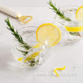 classical fishbowl balloon shape clear stemless gin glasses